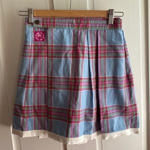 JOULES/little Joule girls plaid kilt 100% cotton size 9/10ys